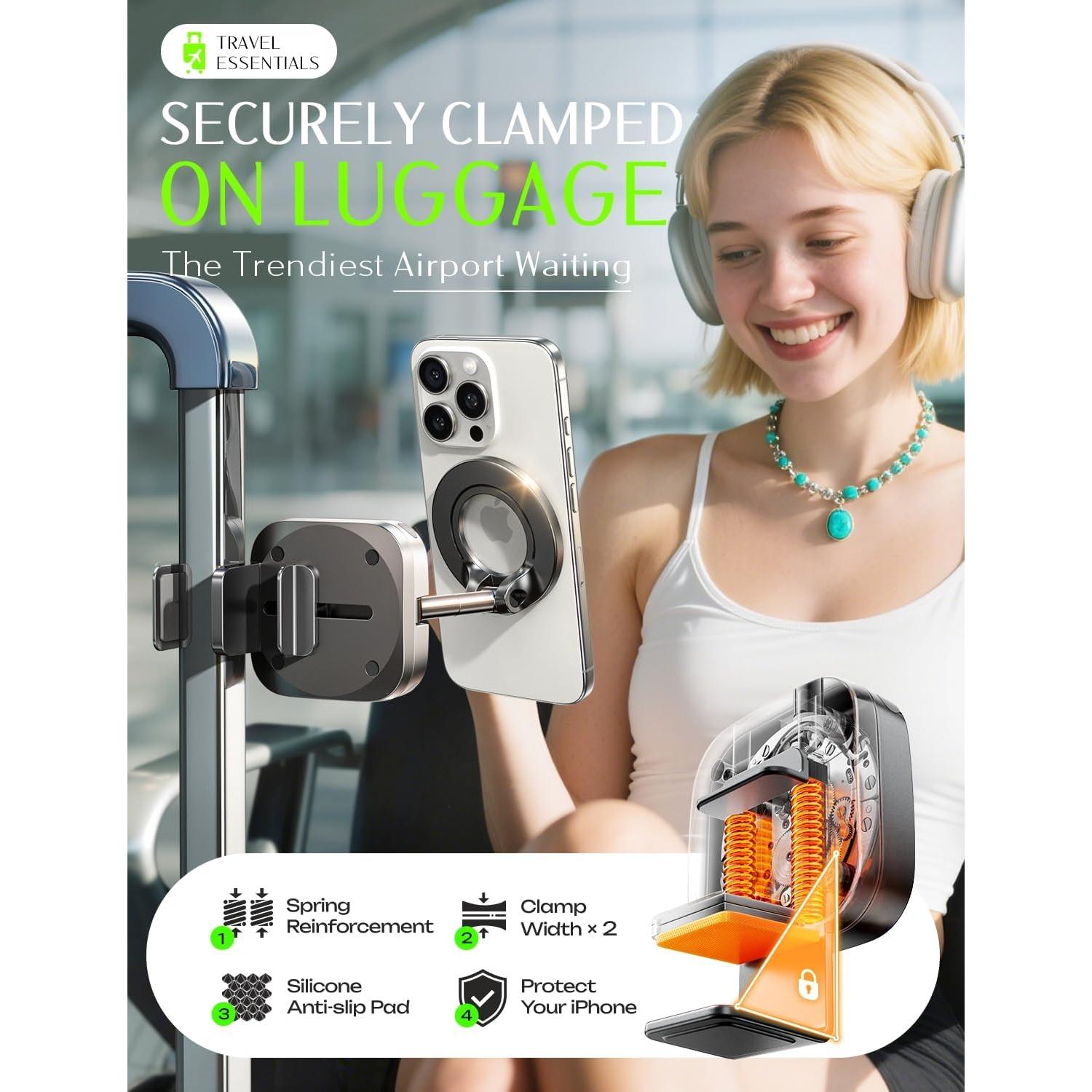 Soporte para Teléfono MagSafe LISEN para Viaje en Avión