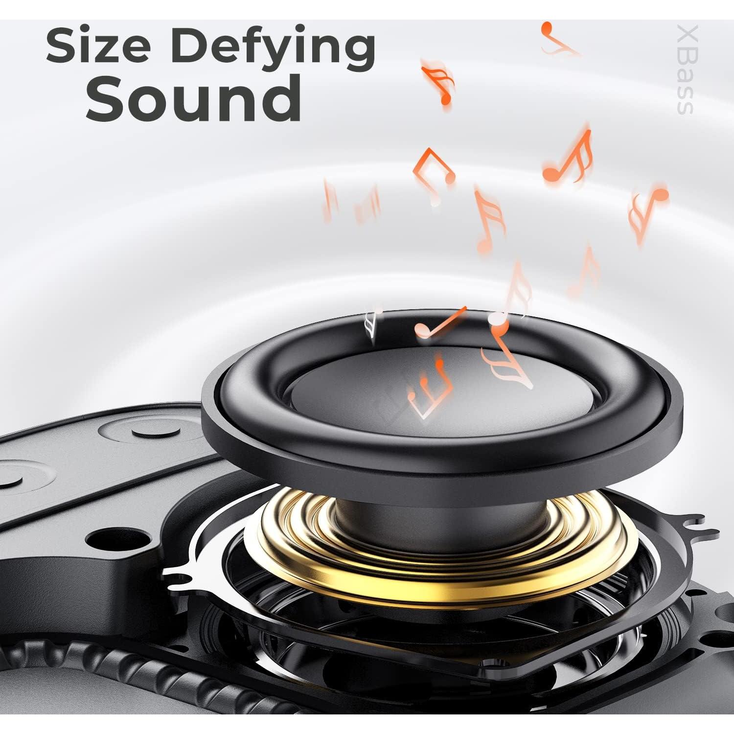 Tribit StormBox Micro 2 Wireless Portable Speaker: 10W Loud Deep Bass Sound, IP67 Waterproof Bike Speaker with Bluetooth 5.3, 12Hrs Playtime, TWS Pairing for Camping Travel Hiking