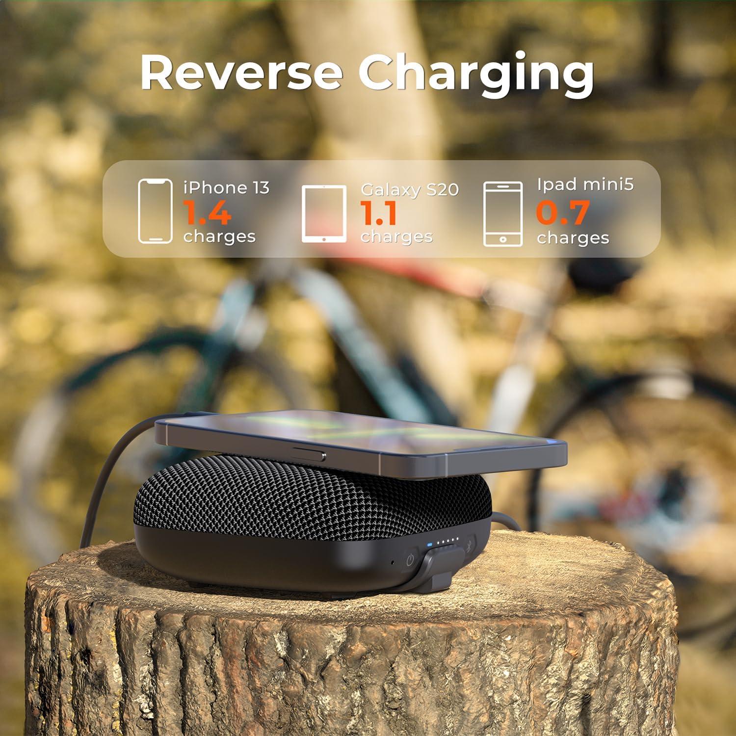 Tribit StormBox Micro 2 Wireless Portable Speaker: 10W Loud Deep Bass Sound, IP67 Waterproof Bike Speaker with Bluetooth 5.3, 12Hrs Playtime, TWS Pairing for Camping Travel Hiking