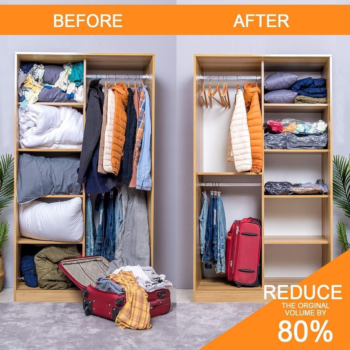 10 Bolsas de Almacenamiento al Vacío GONGSHI con Bomba Eléctrica