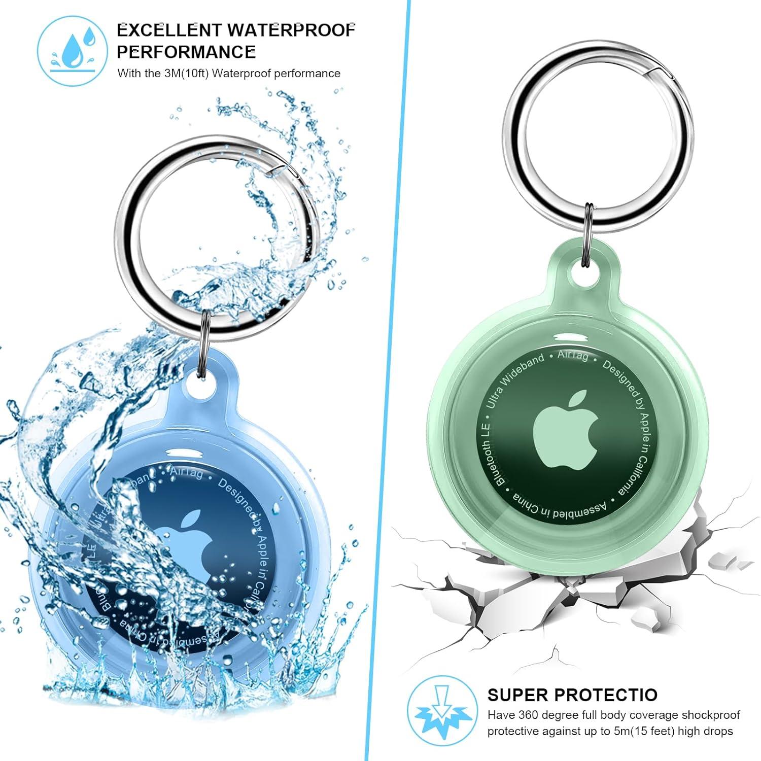 Funda Impermeable para Airtag QYQa - Transparente TPU 360°