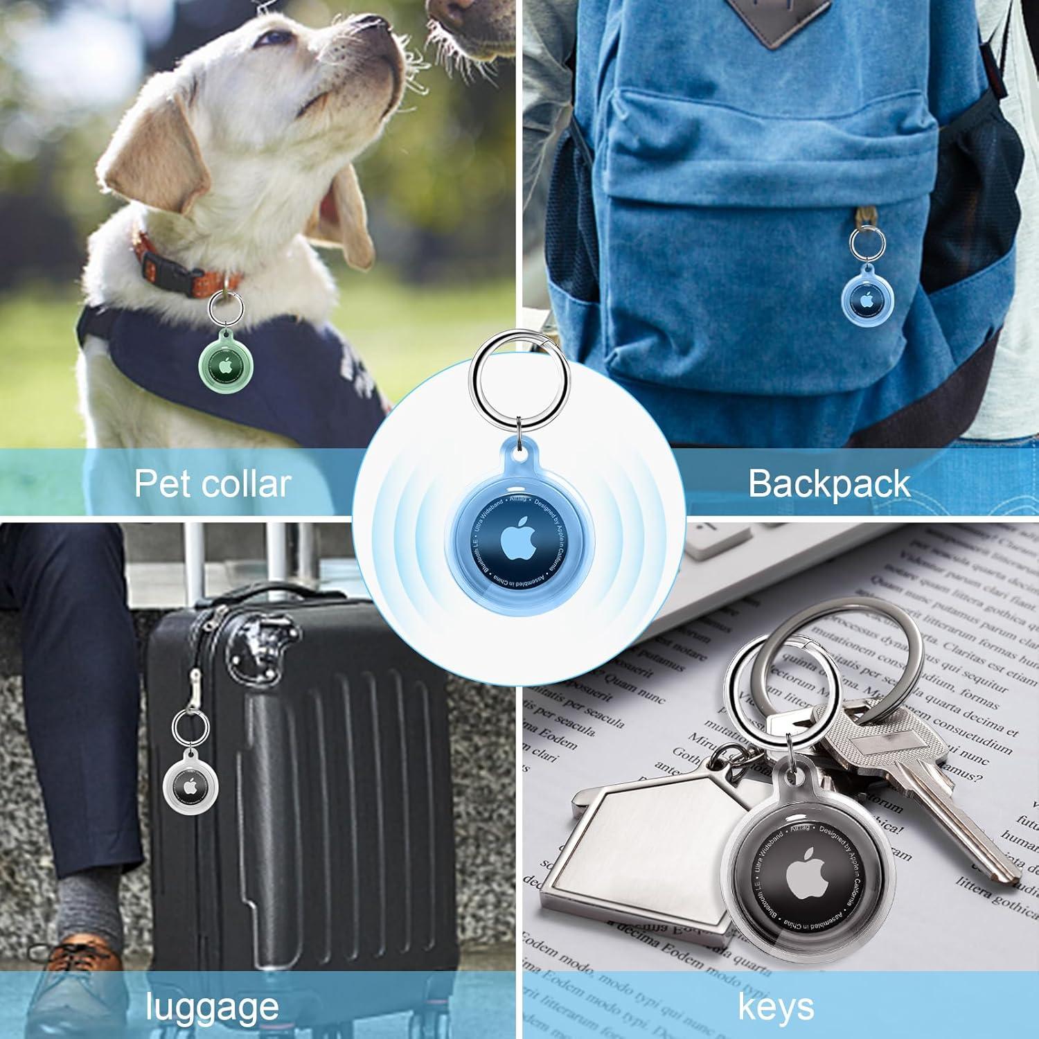 Funda Impermeable para Airtag QYQa - Transparente TPU 360°