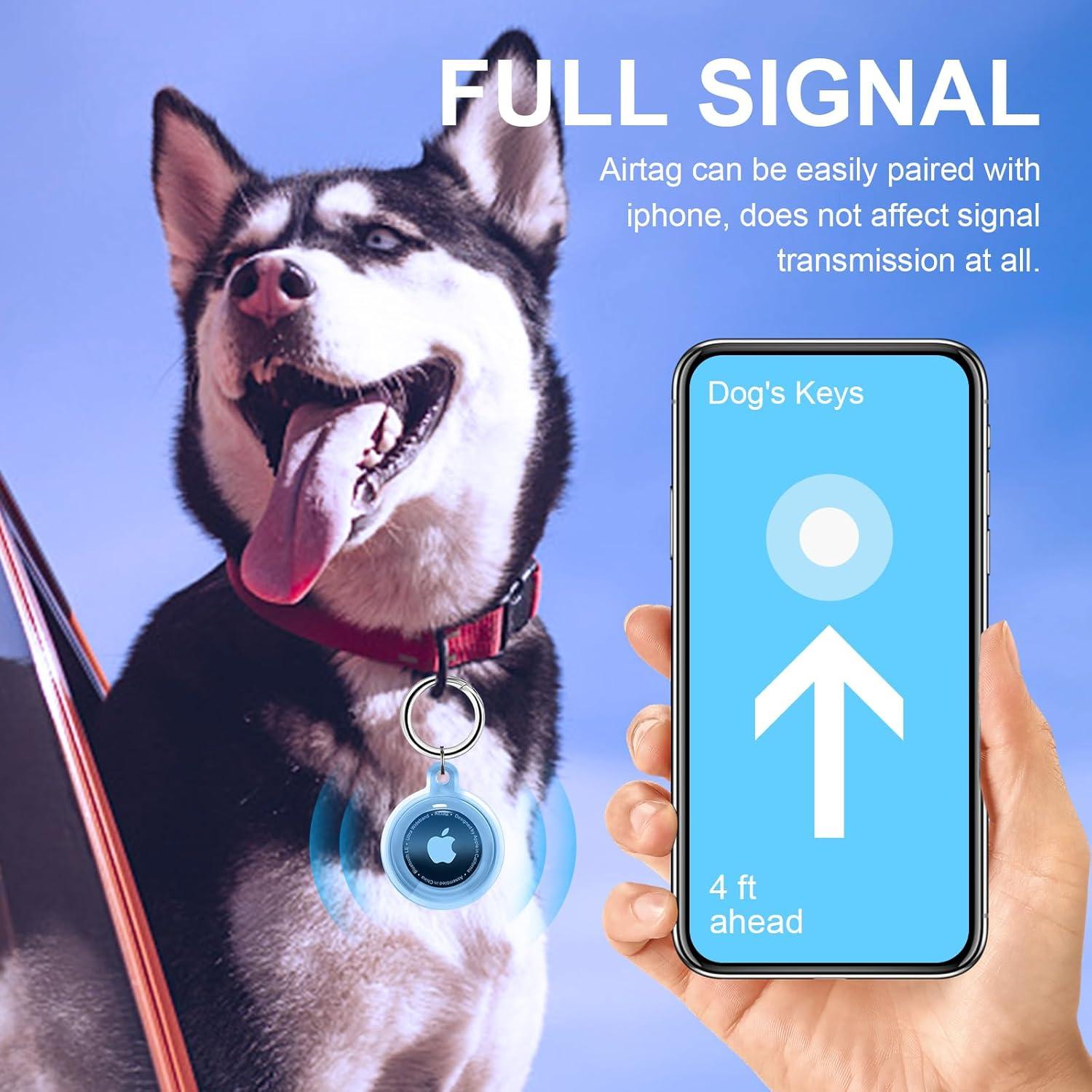 Funda Impermeable para Airtag QYQa - Transparente TPU 360°