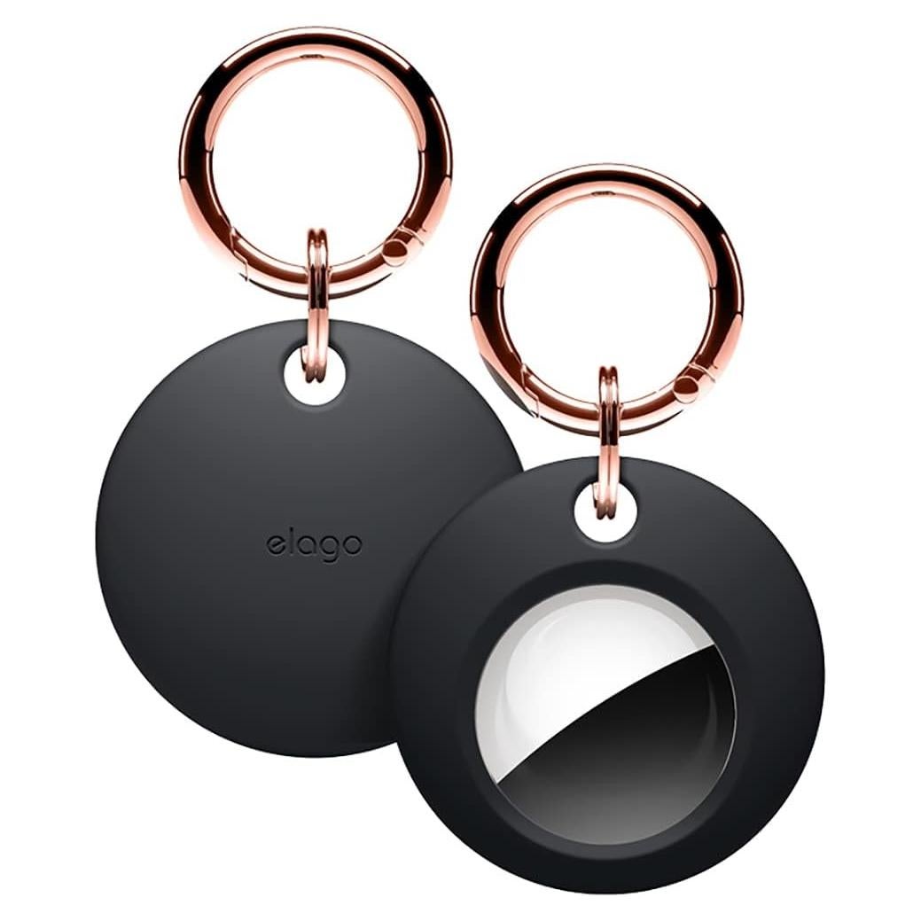 Funda Básica elago para AirTag - Silicona Grado Alimenticio, Negro