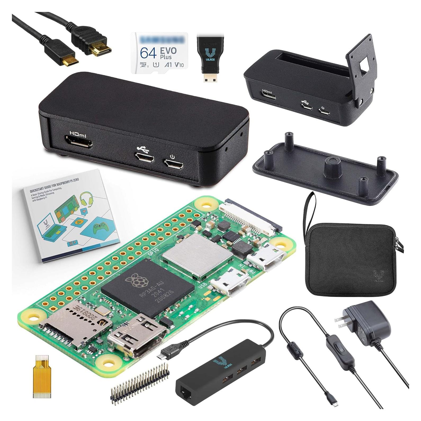 Kit MAX Vilros Raspberry Pi Zero 2 W con Estuche y Accesorios