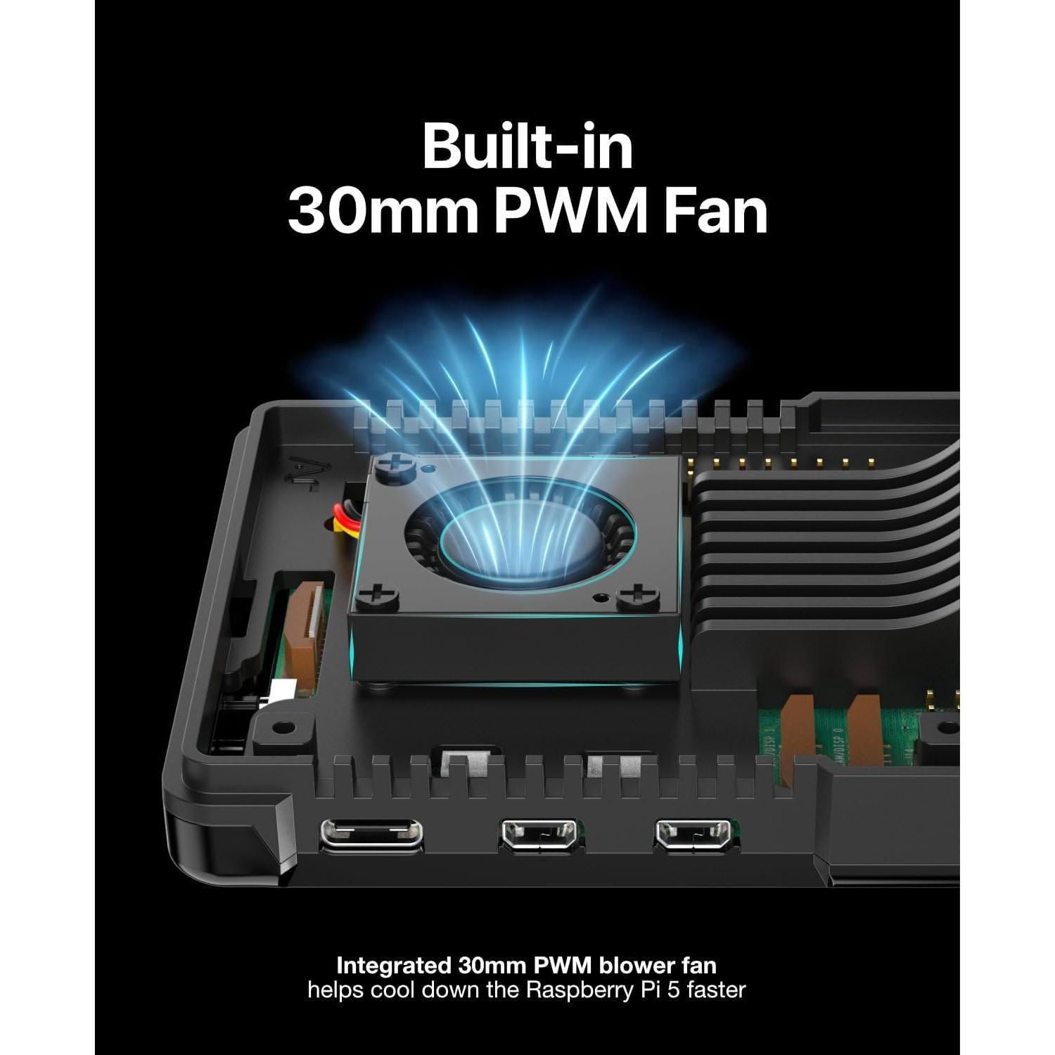 Caja de Aluminio Argon NEO 5 para Raspberry Pi 5 con Ventilador