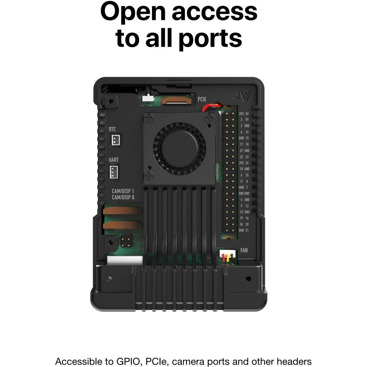 Caja de Aluminio Argon NEO 5 para Raspberry Pi 5 con Ventilador