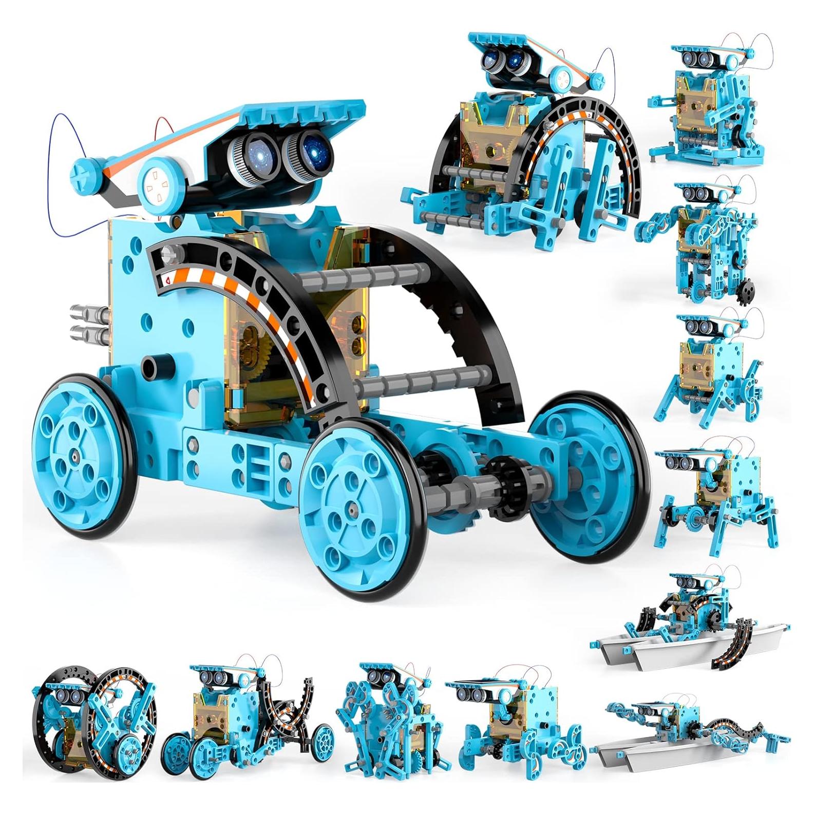 Kit de Robot Solar STEM Lucky Doug 12-en-1 para Niños 8-13 Años