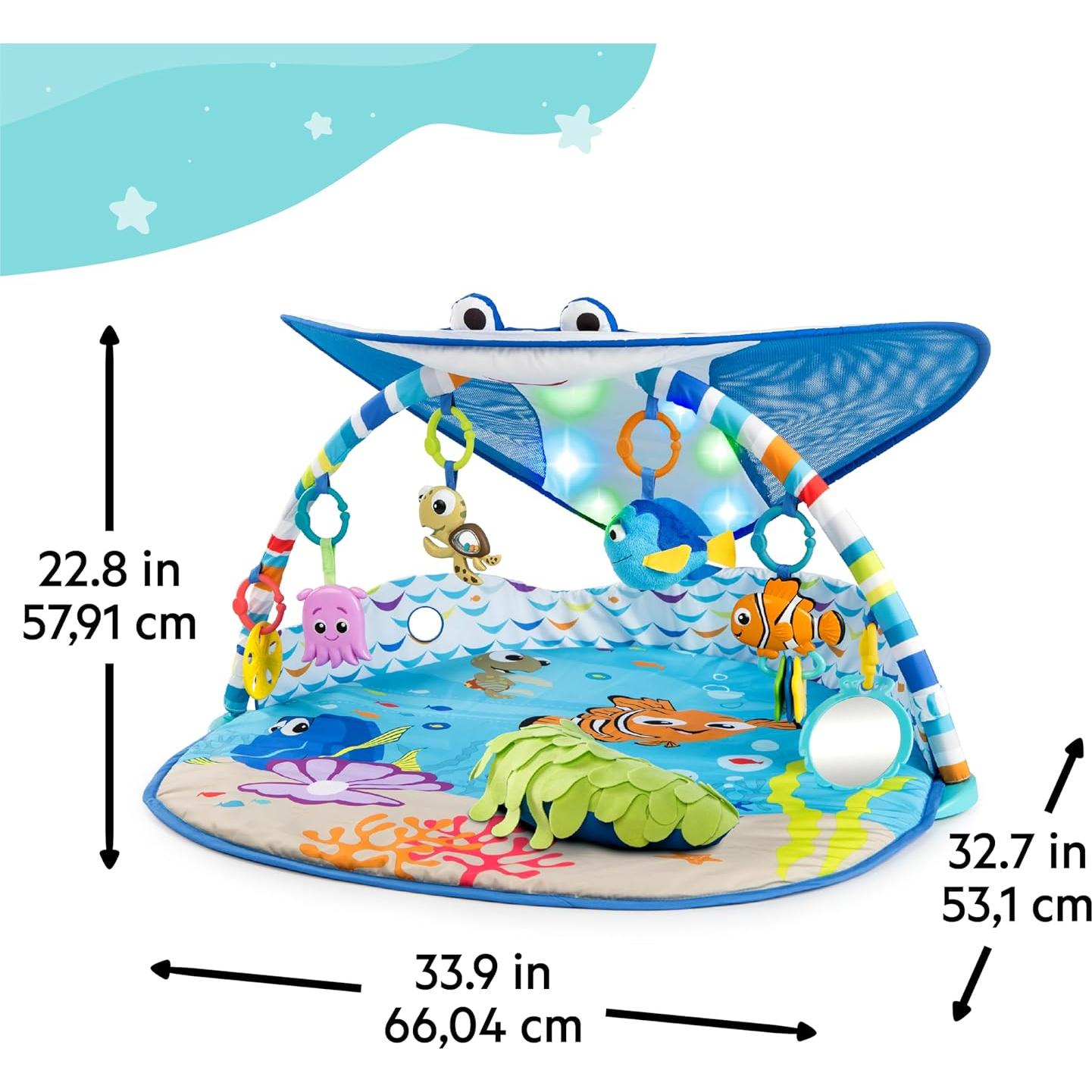Gimnasio de Actividad Disney Bebé Nemo Mr. Ray + Luces