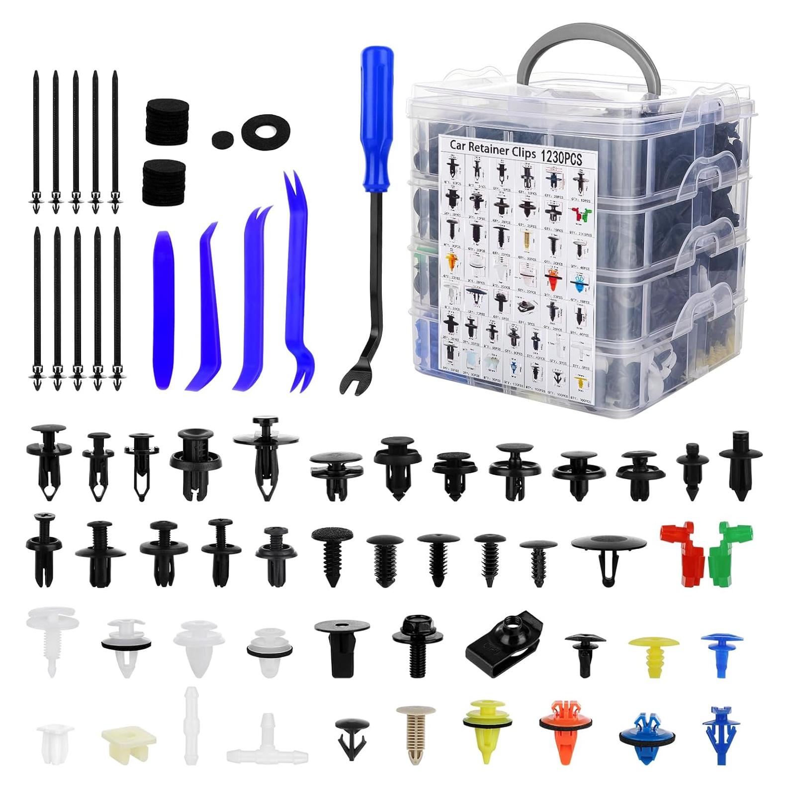 Kit de Clips de Retención JNLK 1365 Piezas para Autos