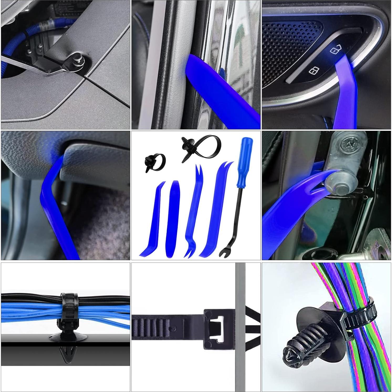 Kit de Clips de Retención JNLK 1365 Piezas para Autos