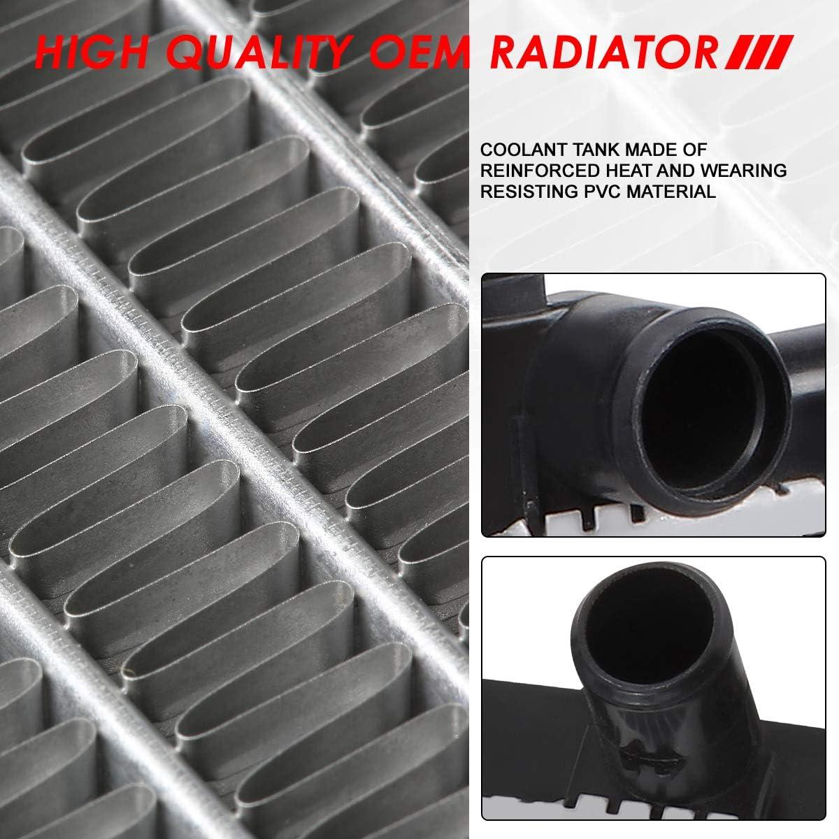 Radiador Auto Dynasty 1 Fila Aluminio para Toyota Highlander 2001-2003