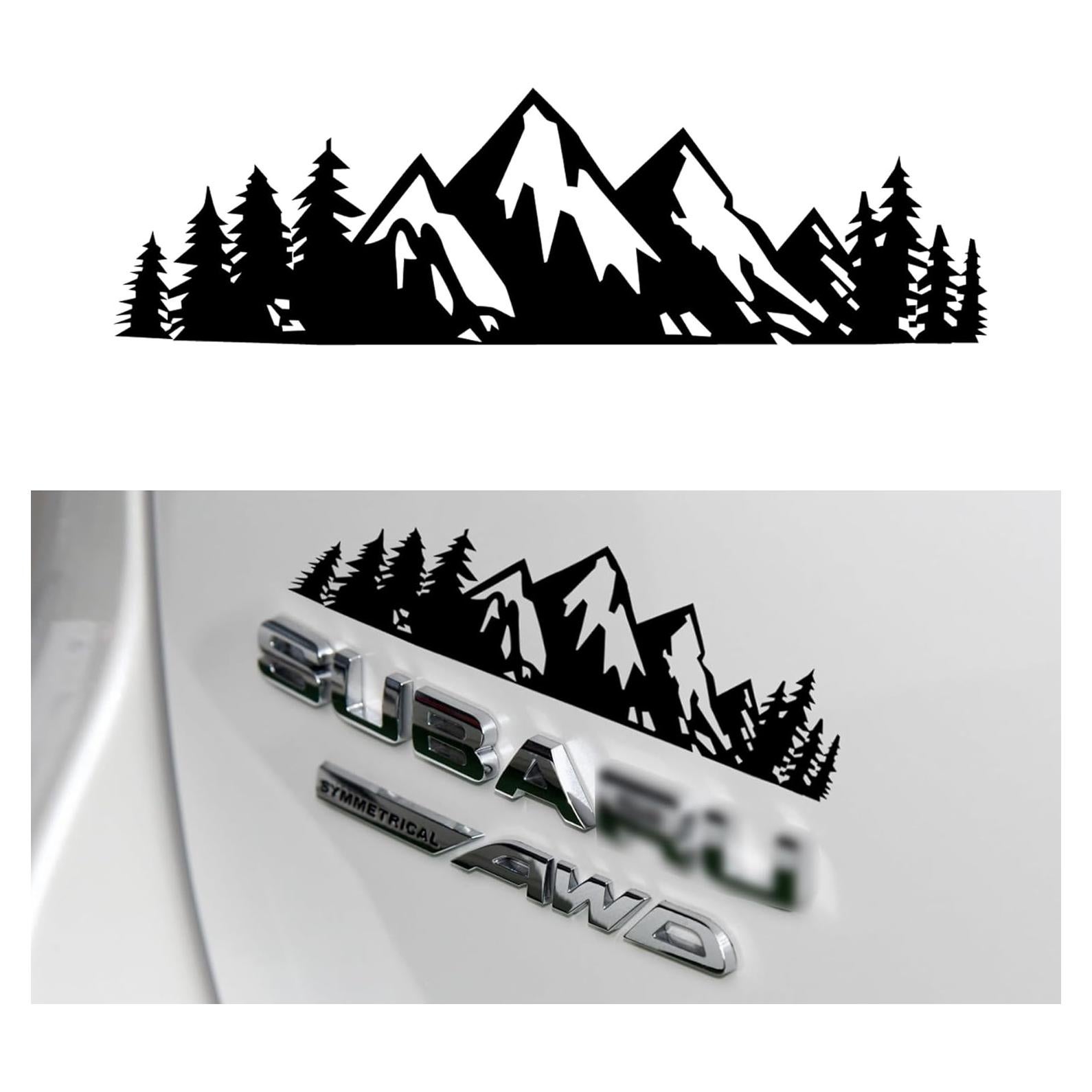 Calcomanía de Vinilo SINGARO Montaña Nevado para Automóvil