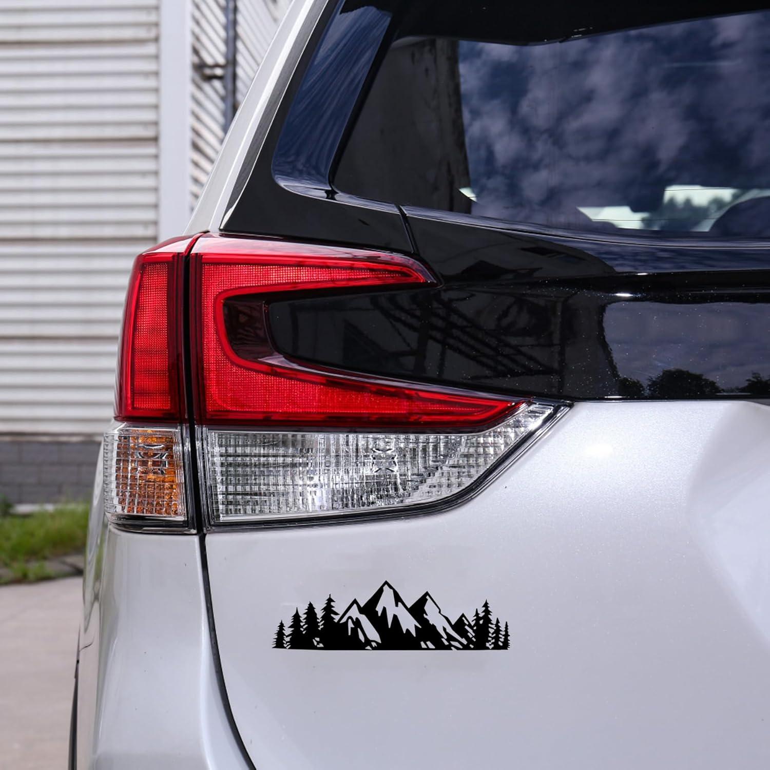 Calcomanía de Vinilo SINGARO Montaña Nevado para Automóvil