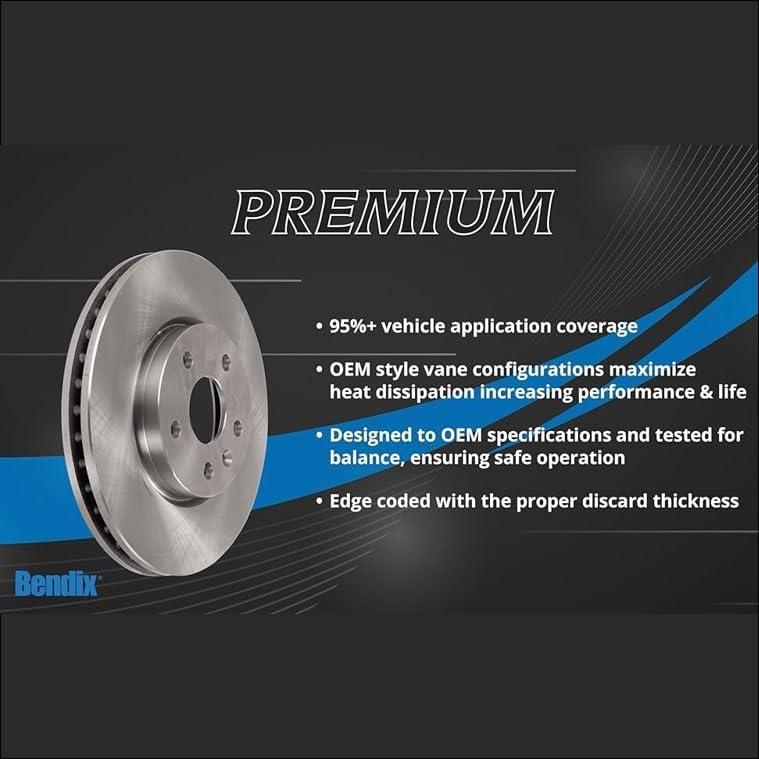 Rotor de Freno Bendix Premium PRT1007 para Cadillac y Oldsmobile
