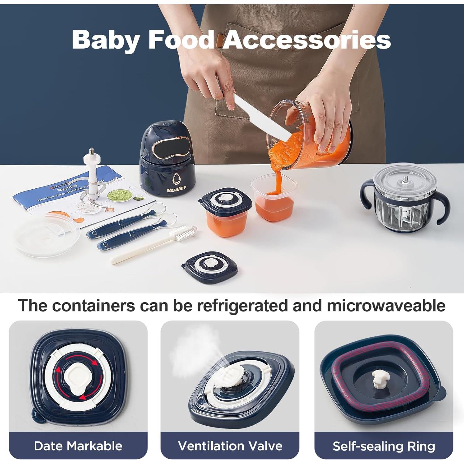 Procesador de Alimentos para Bebés Veroline SD-JR95 10 en 1