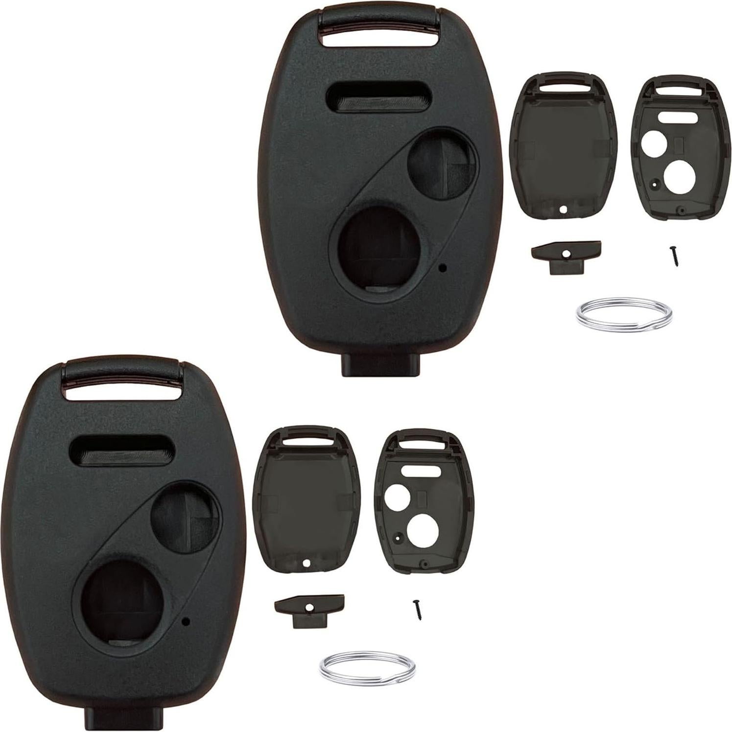 Carcasa de llave Honda EJOAOJE 3 botones negra