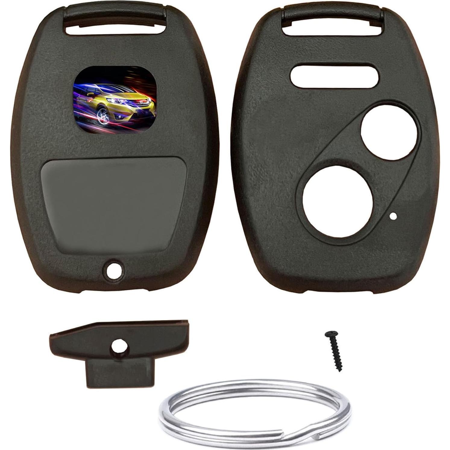 Carcasa de llave Honda EJOAOJE 3 botones negra