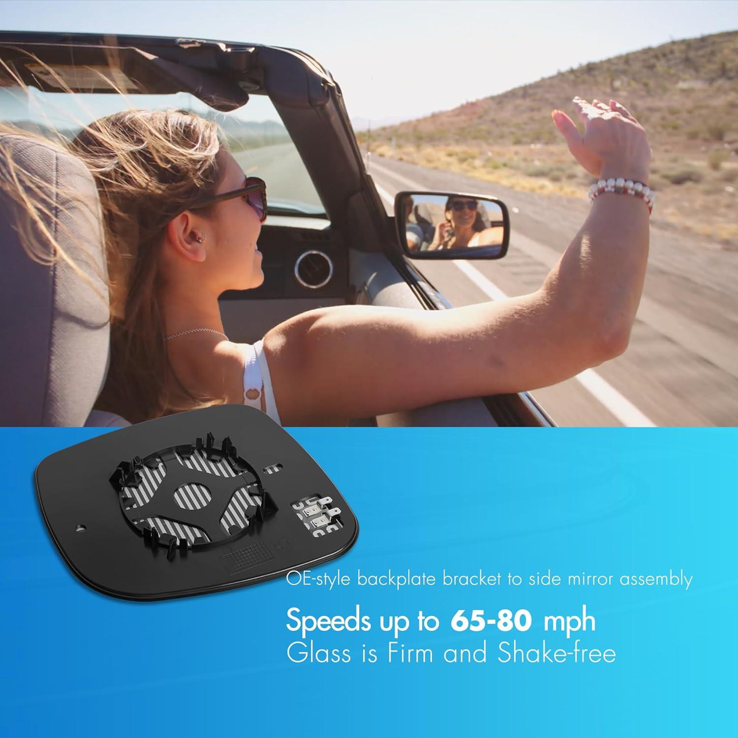 Espejo Lateral Izquierdo Calentado SNEMEEY para Dodge