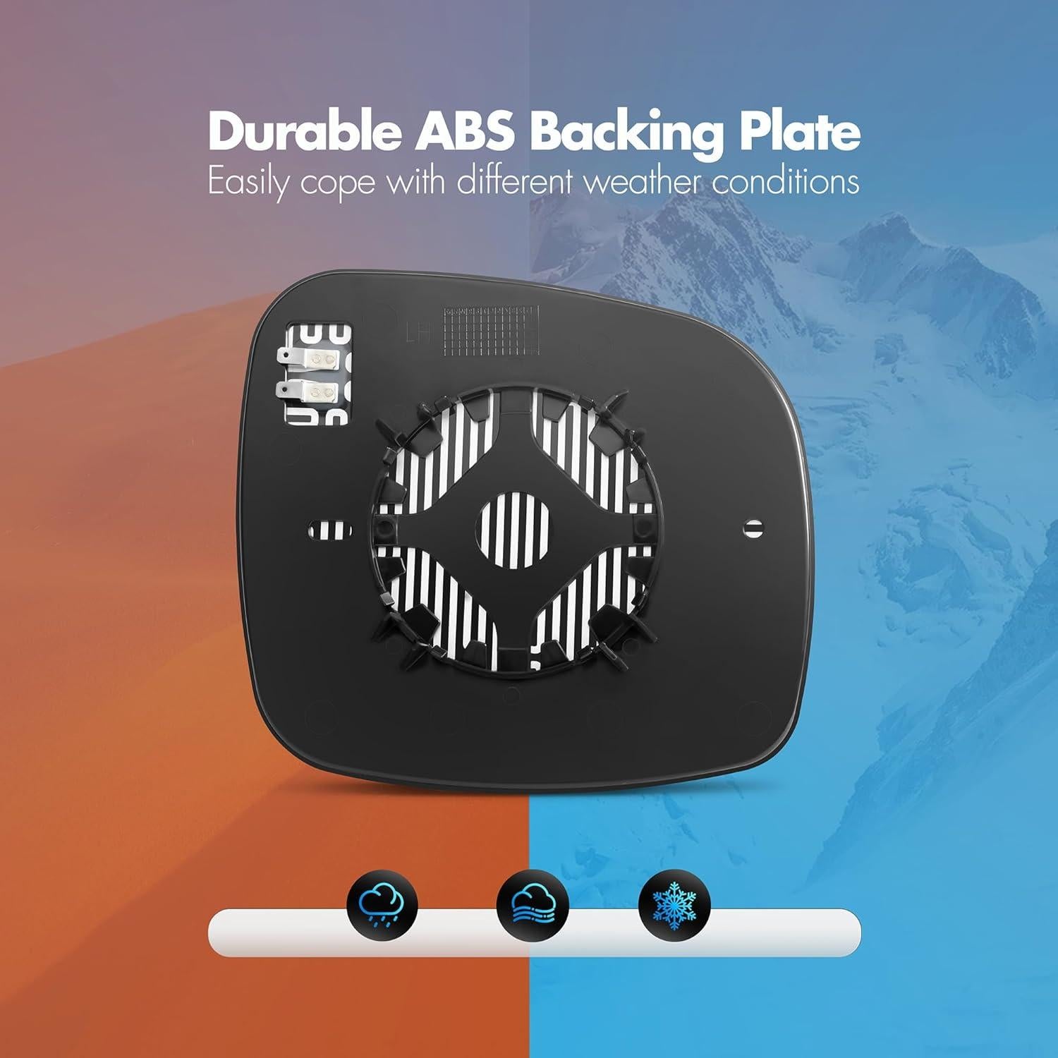 Espejo Lateral Izquierdo Calentado SNEMEEY para Dodge