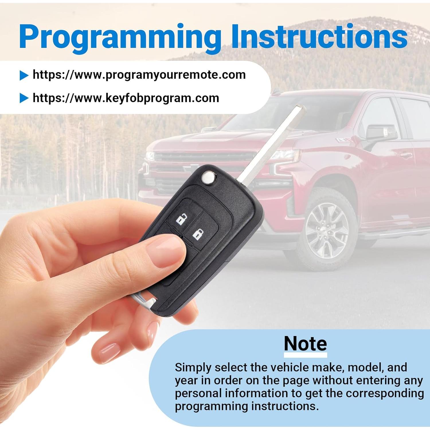 Llave remota Chevrolet 5 botones OHT01060512 2010-2019