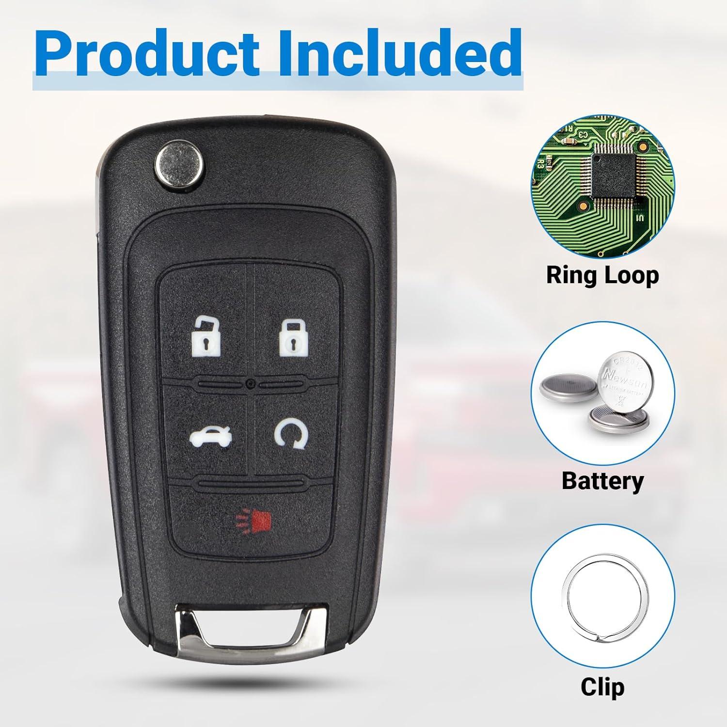 Llave remota Chevrolet 5 botones OHT01060512 2010-2019