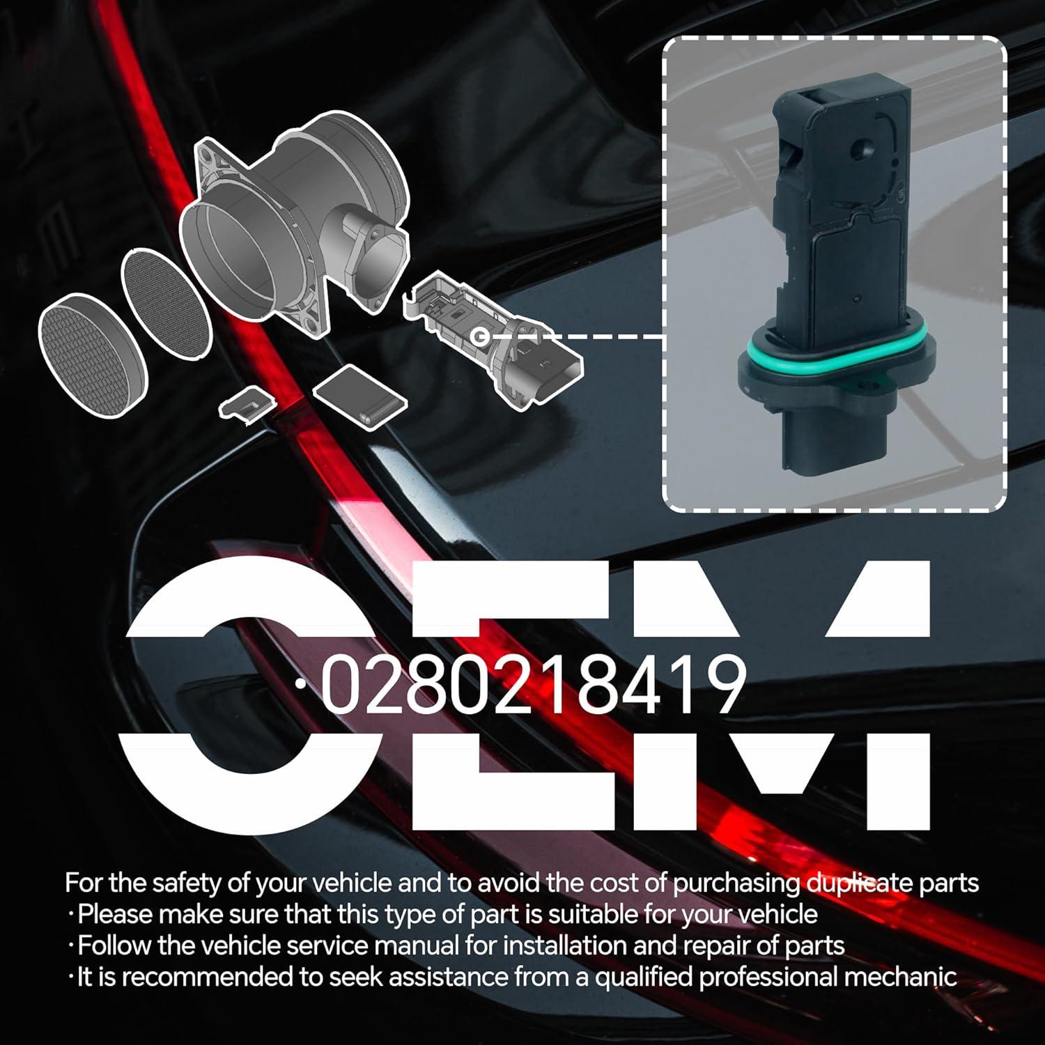 Sensor de Flujo de Aire Masivo AdvanEX 0280218419 para Chevrolet y Buick