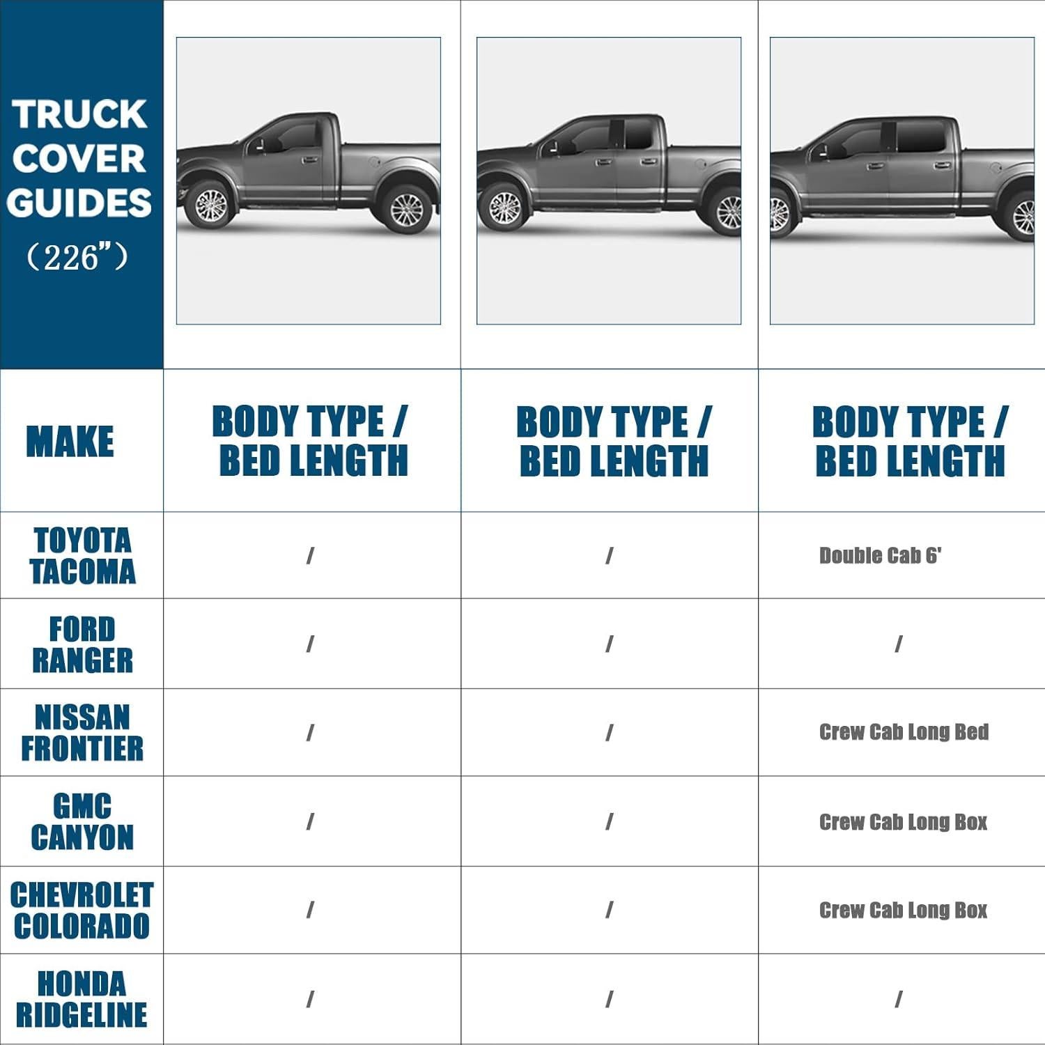 Funda de Camioneta Sportuli 2005-2024 Tacoma/Ranger 6ft