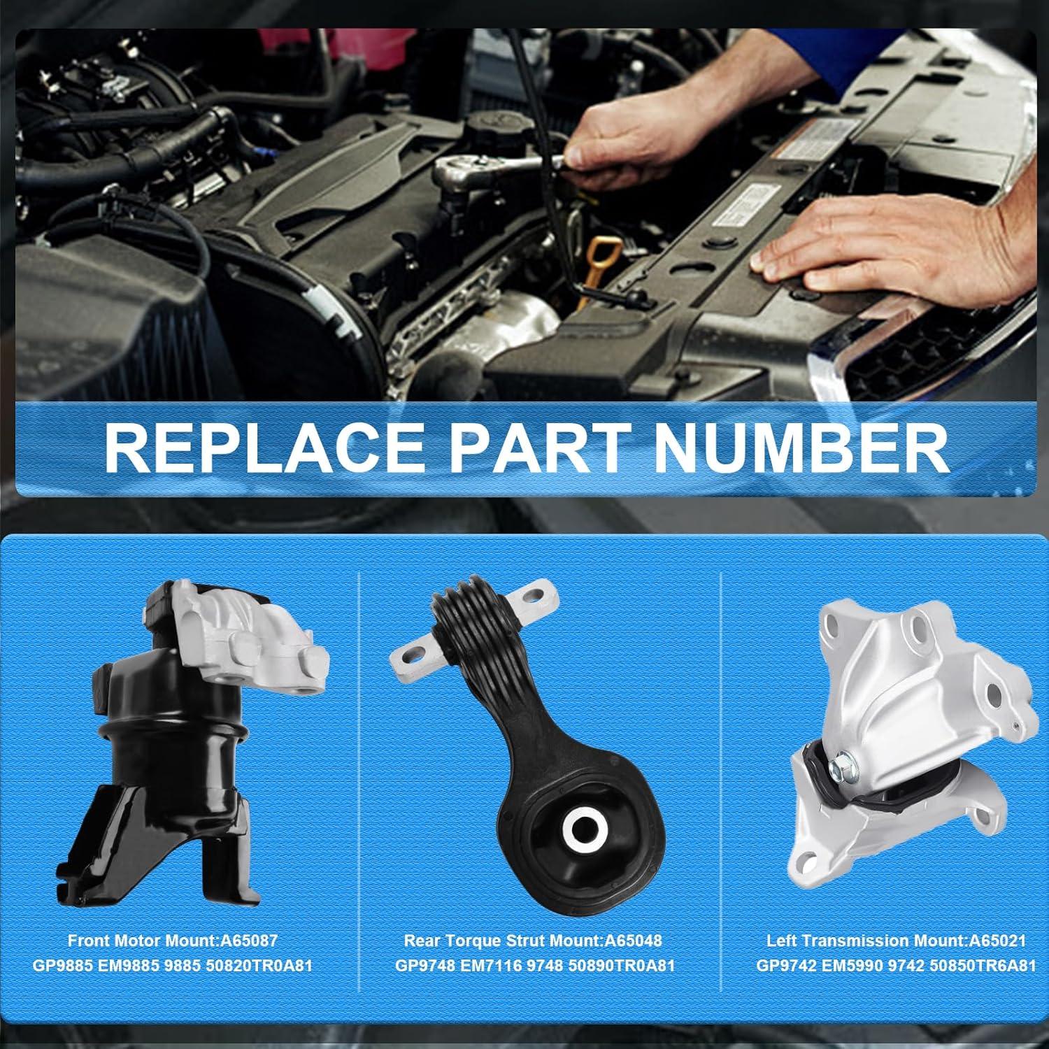 Kit Soportes Motor Honda Civic 1.8L 2012-2013 Automático