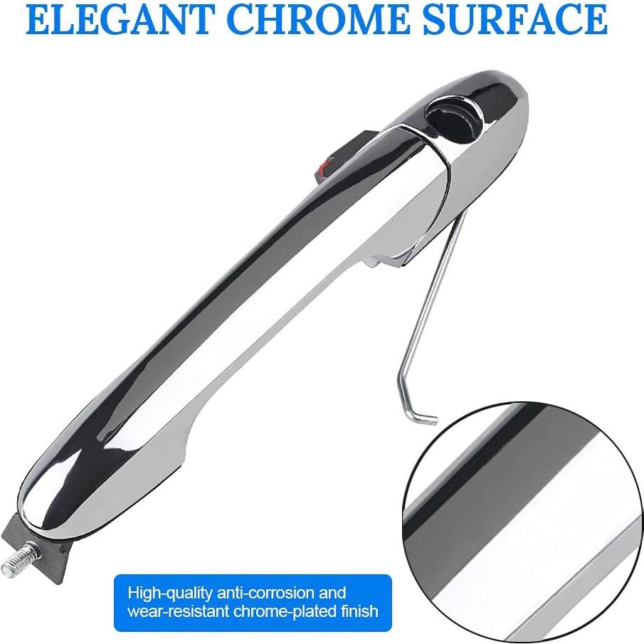 Mango de Puerta Exterior JDMON Cromado Izquierdo Fiat 500