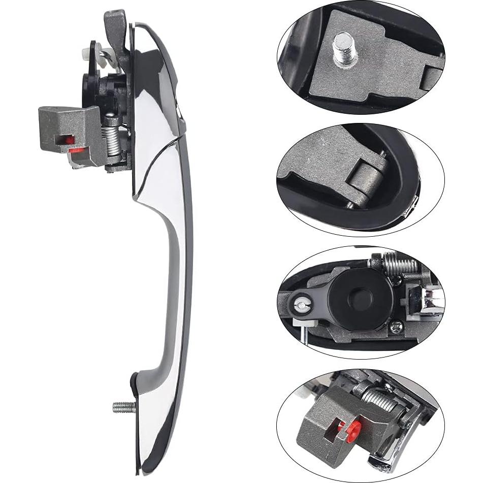 Mango de Puerta Exterior JDMON Cromado Izquierdo Fiat 500