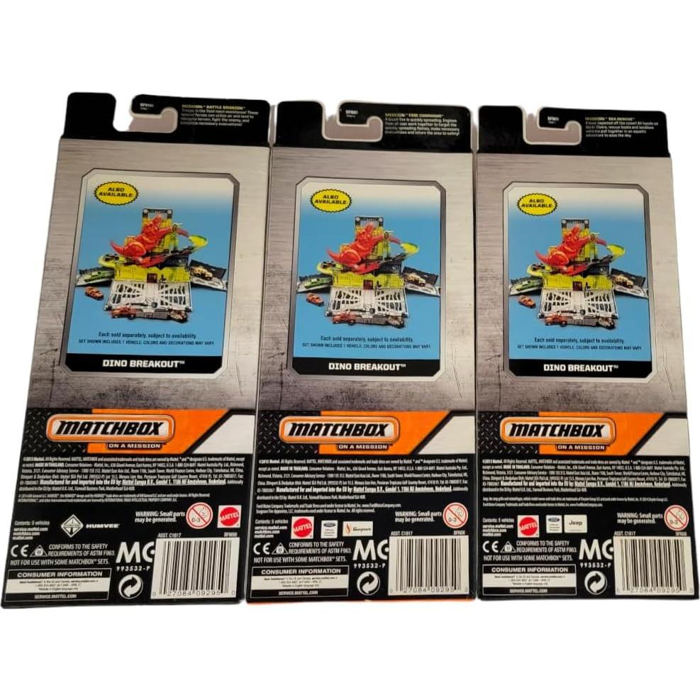 Juego de 15 coches Matchbox 3 paquetes temáticos 1:64