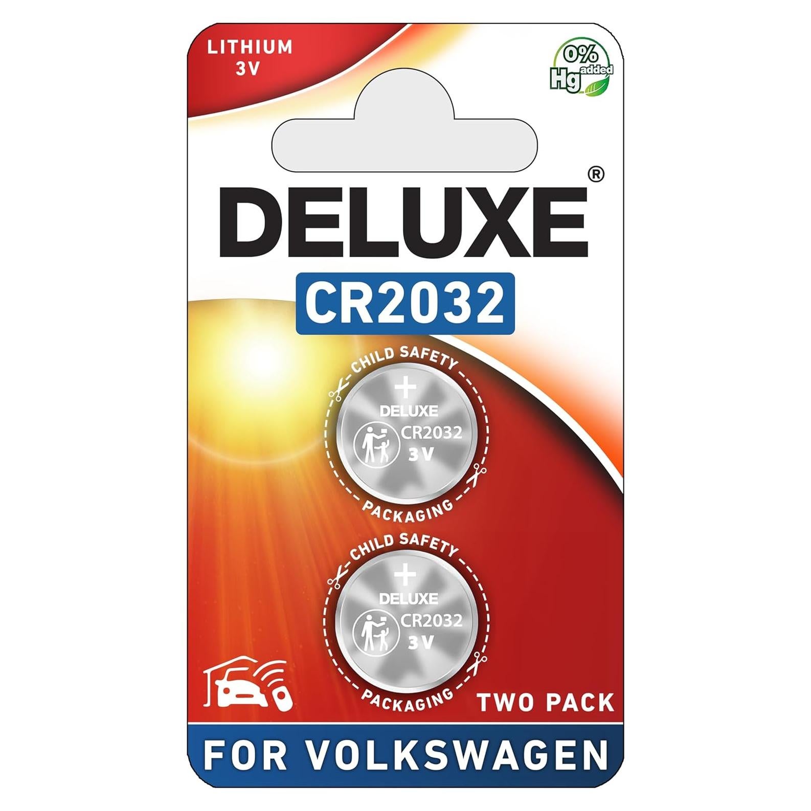 Baterías CR2032 Deluxe para Llave Volkswagen - Paquete de 2