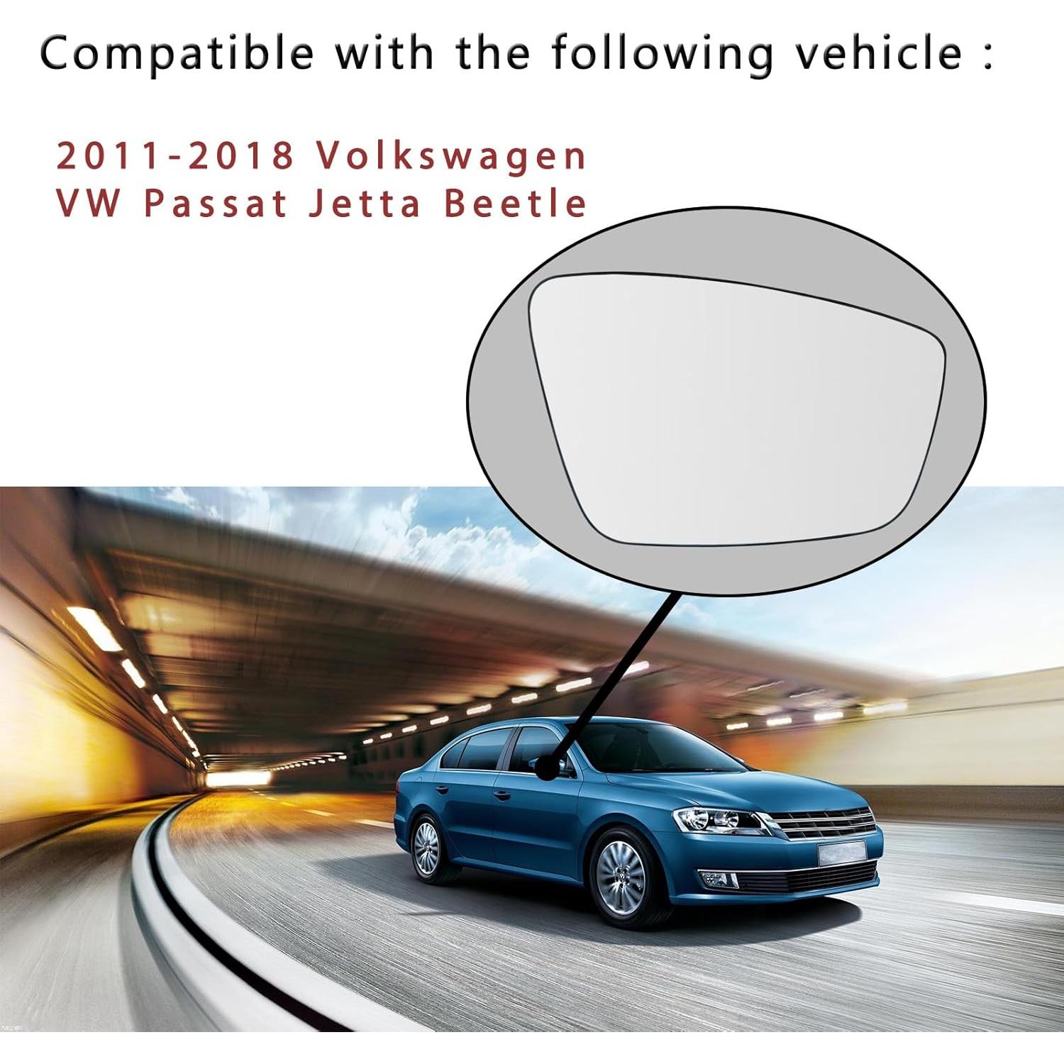 Vidrio Espejo Lateral Derecho Volkswagen Passat Jetta 2011-2018