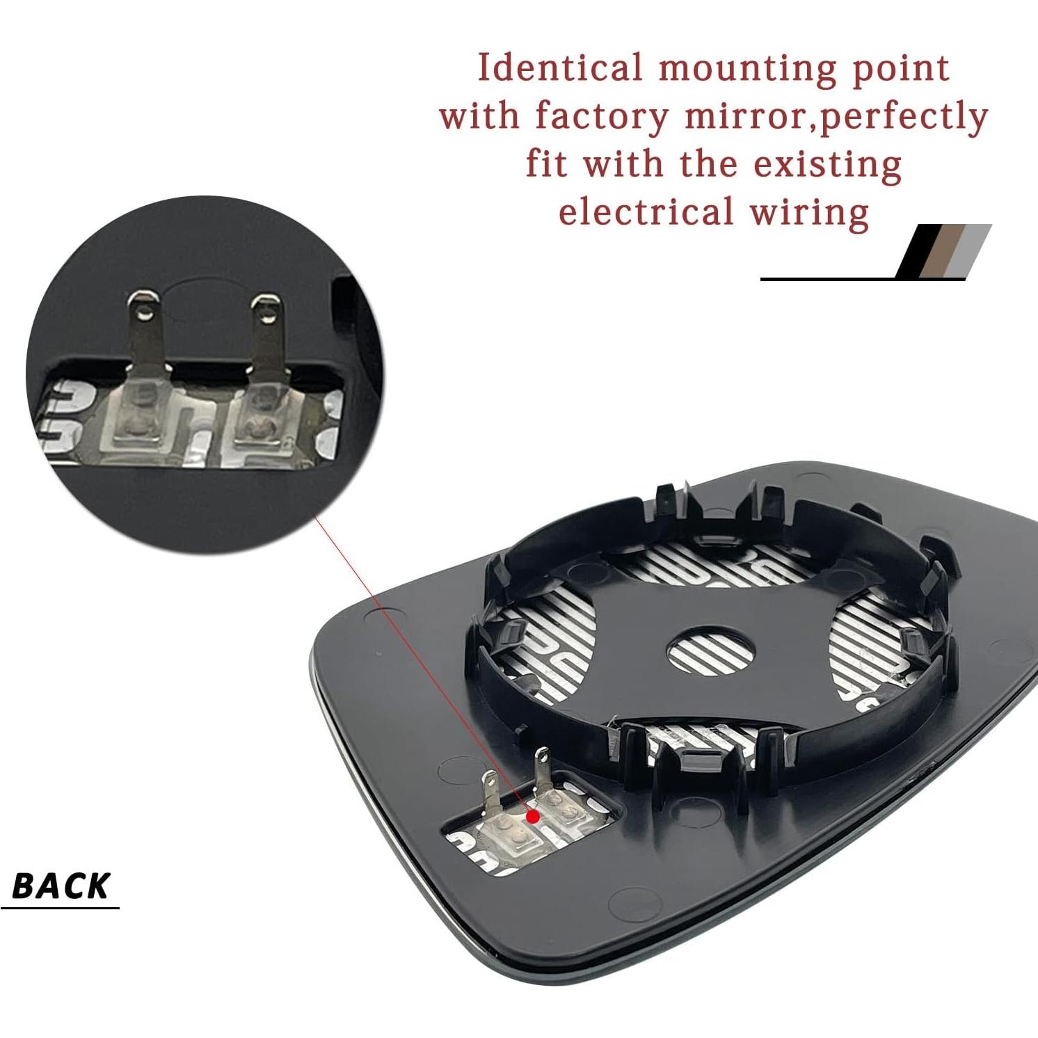 Vidrio Espejo Lateral Derecho Volkswagen Passat Jetta 2011-2018