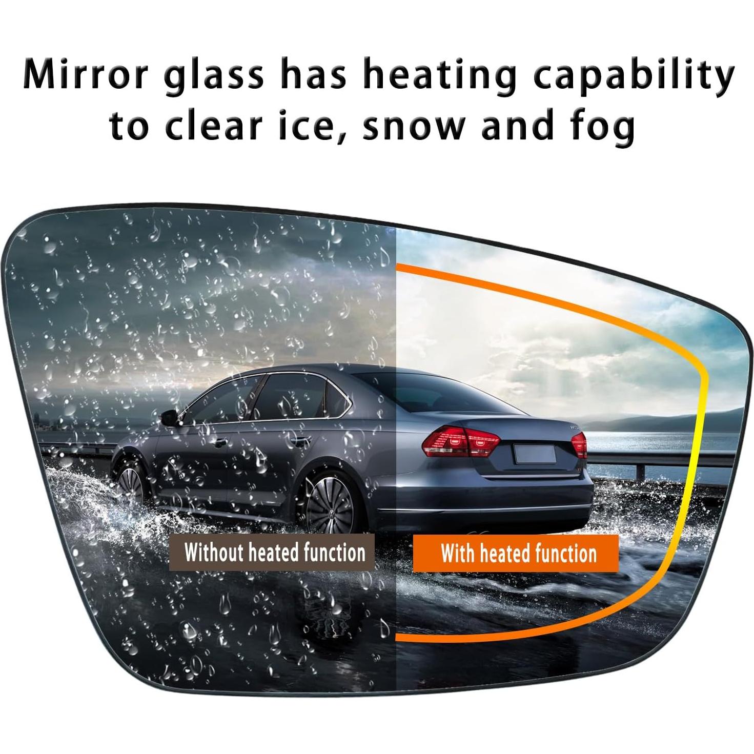 Vidrio Espejo Lateral Derecho Volkswagen Passat Jetta 2011-2018