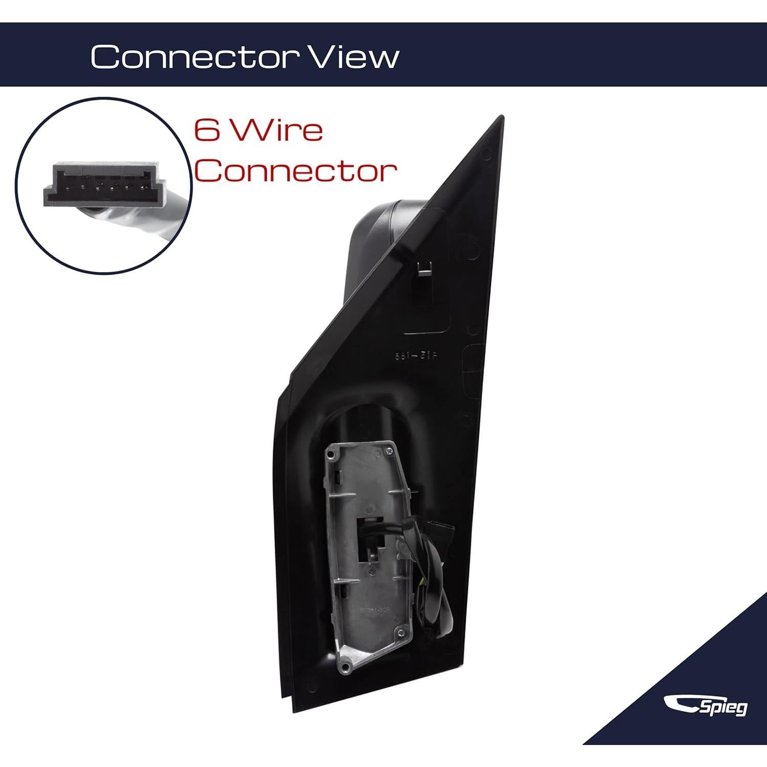 Espejo Lateral Derecho Spieg Sprinter 2008-2018 Eléctrico