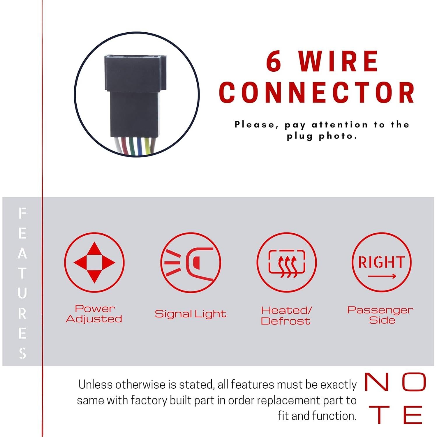 Espejo Lateral Derecho Spieg Sprinter 2008-2018 Eléctrico