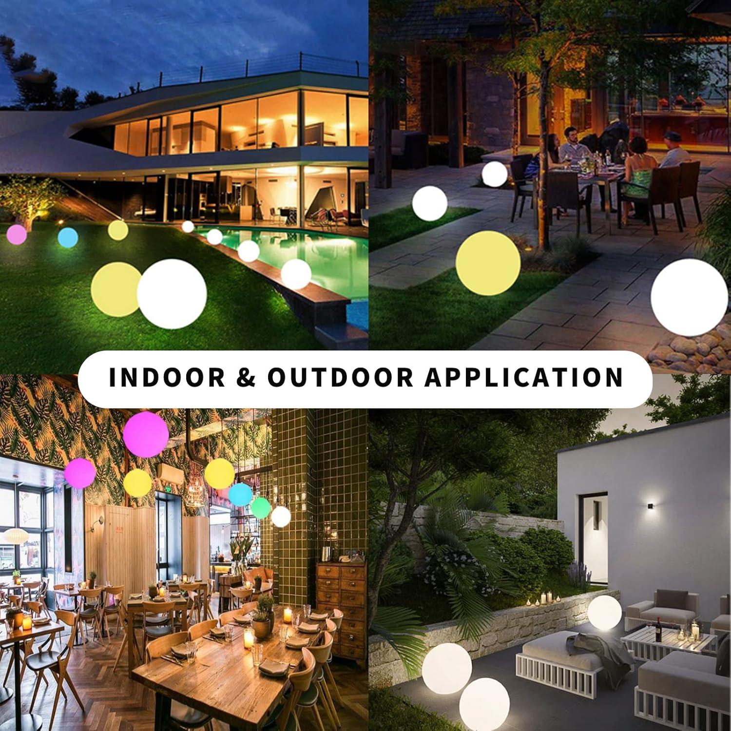 Luz Nocturna LED Censinda 20 cm Cambia de Color 16 Tonos