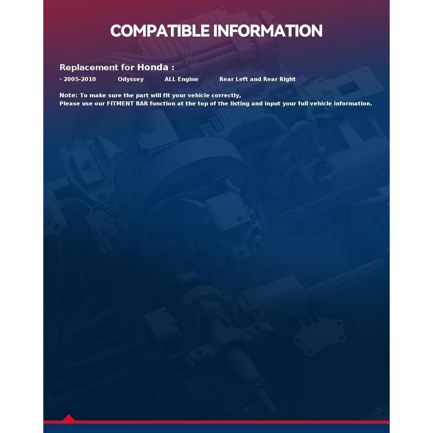 Caliper de Freno KAX para Honda Odyssey 2005-2010
