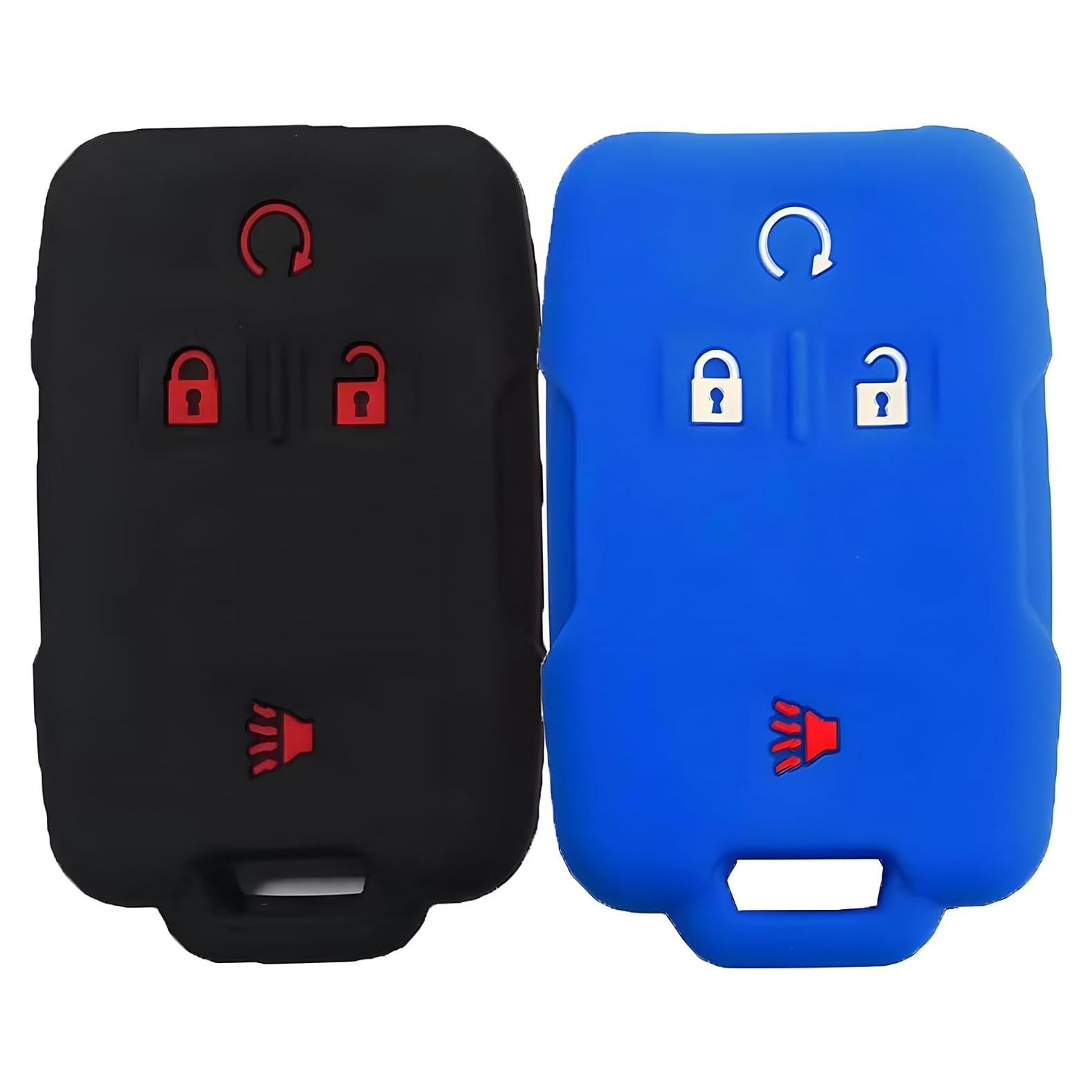 Funda de Llave Silicona KOSMIQ 2 Pcs Negro y Azul