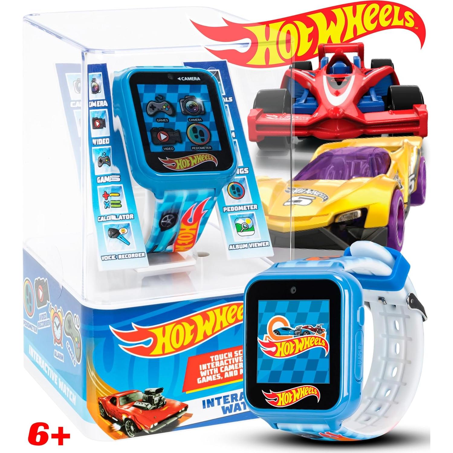 Reloj inteligente Hot Wheels para niños - Pantalla táctil, cámara