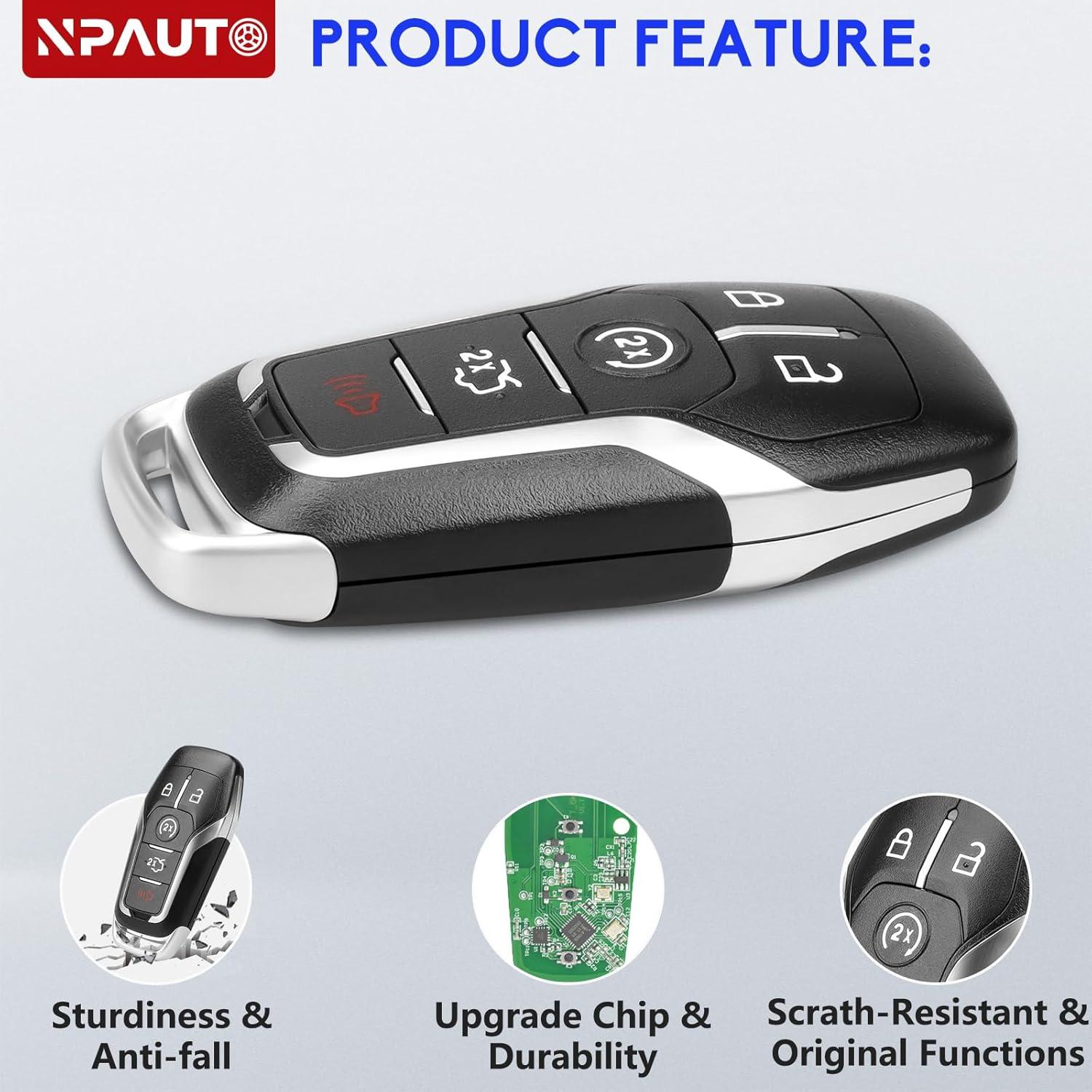 Llavero remoto NPAUTO para Ford Mustang y Lincoln 2013-2019