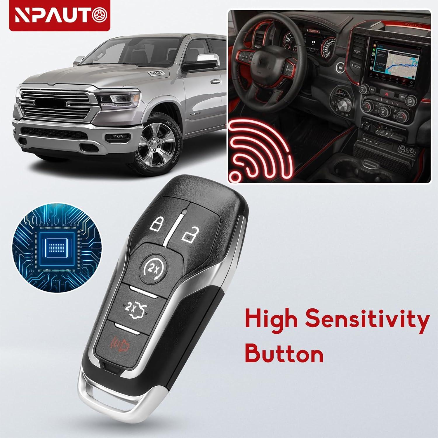 Llavero remoto NPAUTO para Ford Mustang y Lincoln 2013-2019