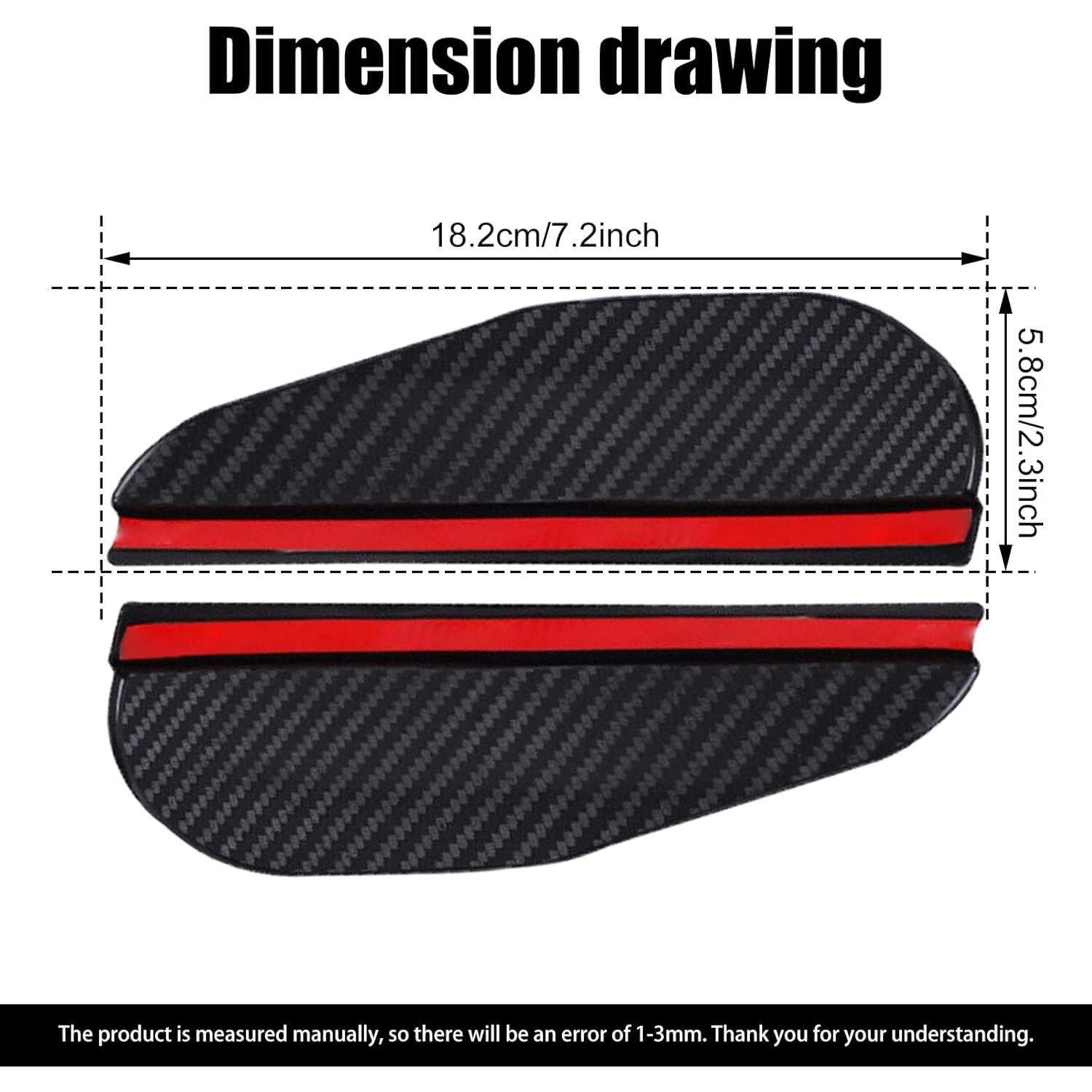 Protector de Lluvia para Espejo Retrovisor Stymart 2 Pcs Universal