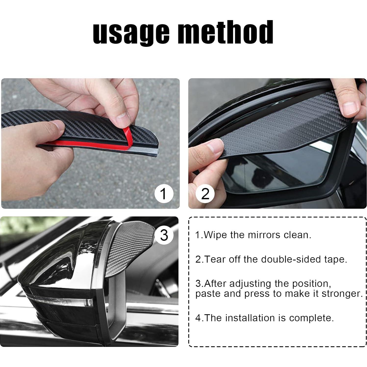 Protector de Lluvia para Espejo Retrovisor Stymart 2 Pcs Universal