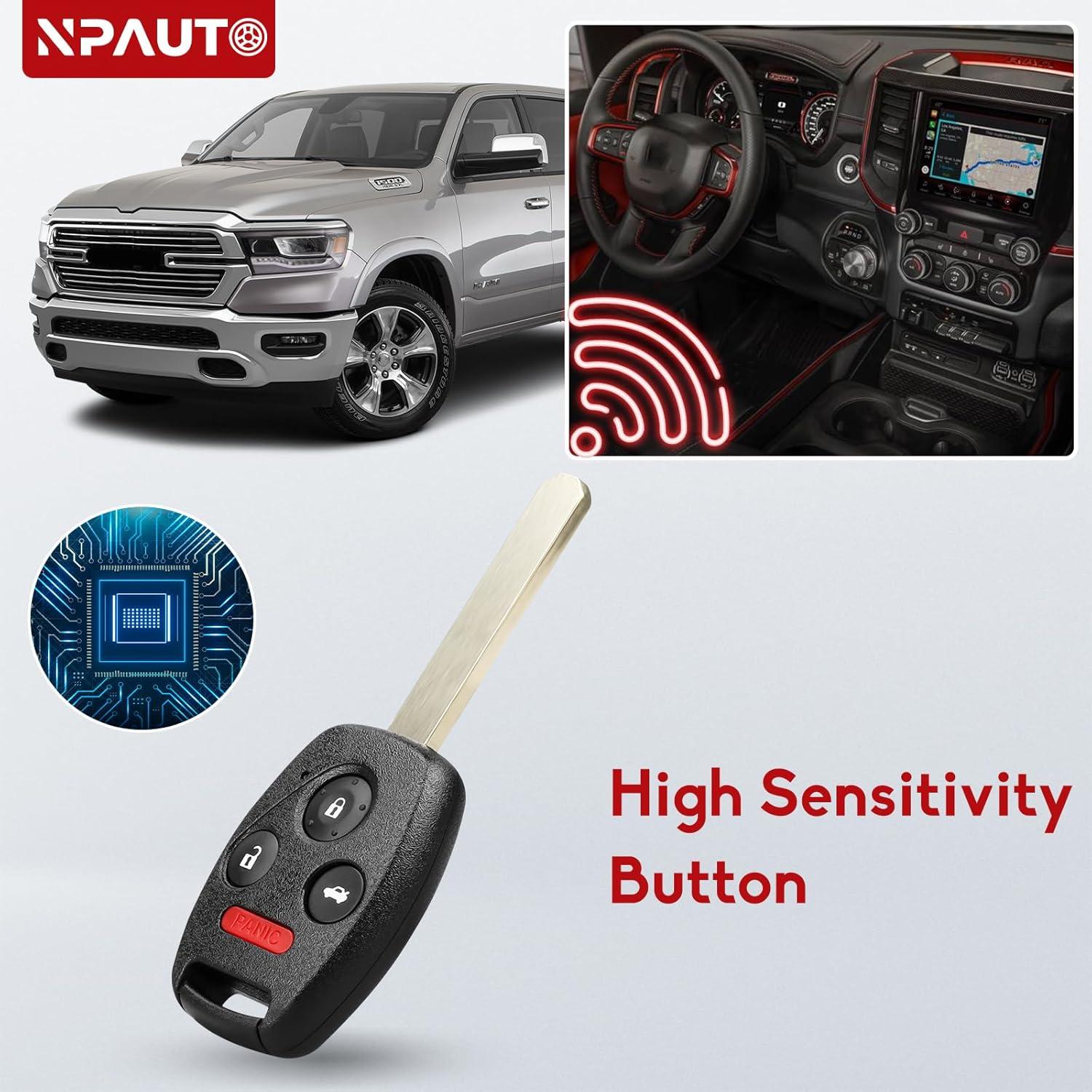 Llavero NPAUTO para Honda Pilot y Accord 2008-2015