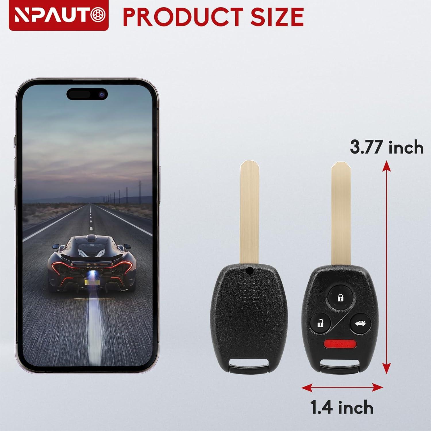 Llavero NPAUTO para Honda Pilot y Accord 2008-2015