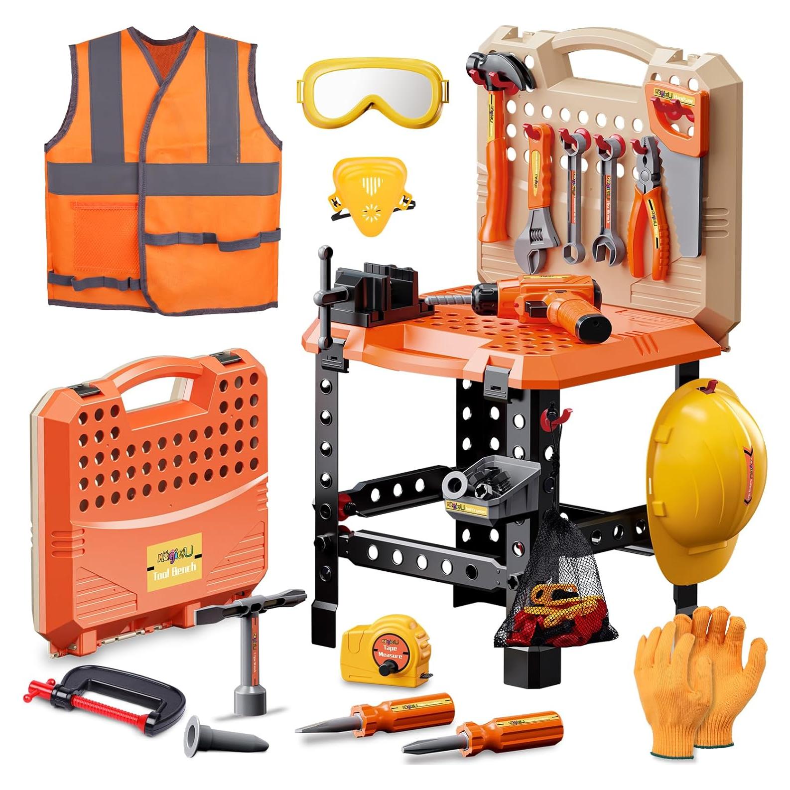 Juego de Banco de Herramientas MAGIC4U 95PCS para Niños