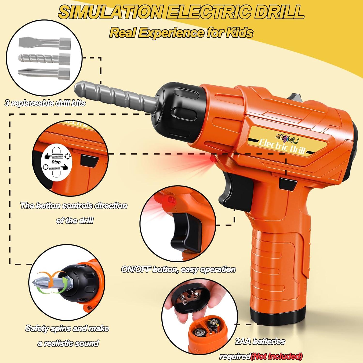 Juego de Banco de Herramientas MAGIC4U 95PCS para Niños